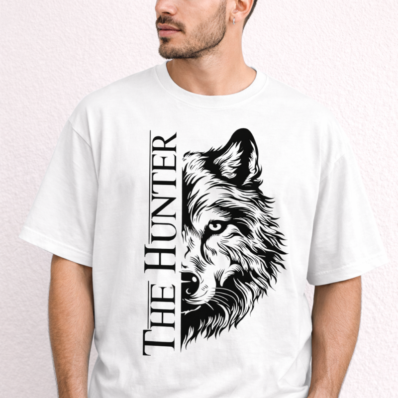 The Hunter Wolf T-Shirt – Alpha Wolf Graphic Tee