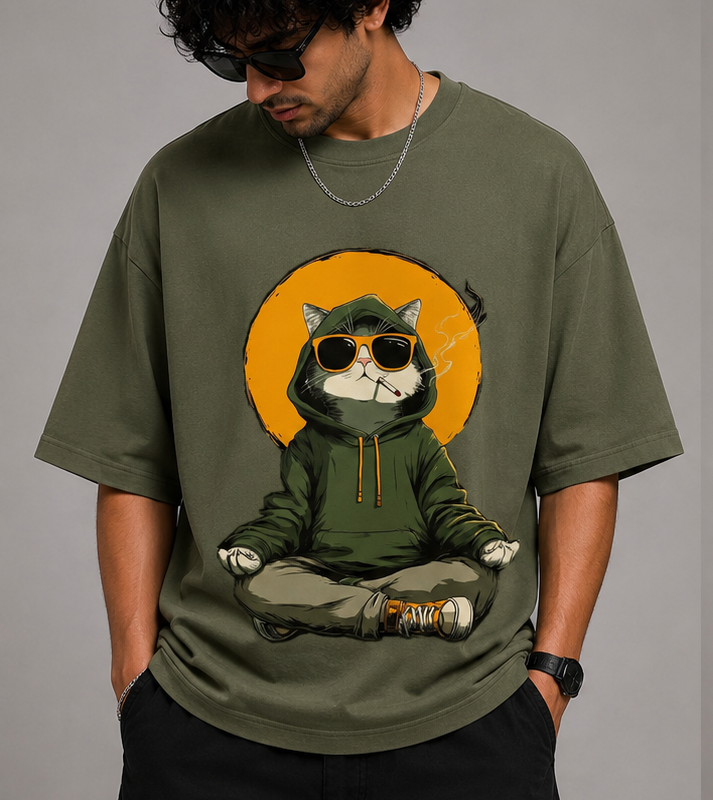 Cool Cat Oversized T-Shirt