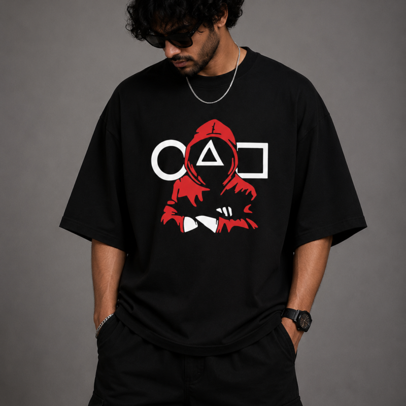 Squid Game Guard Oversized T-Shirt