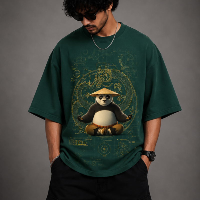 Kung Fu Panda Zen Oversized T-Shirt