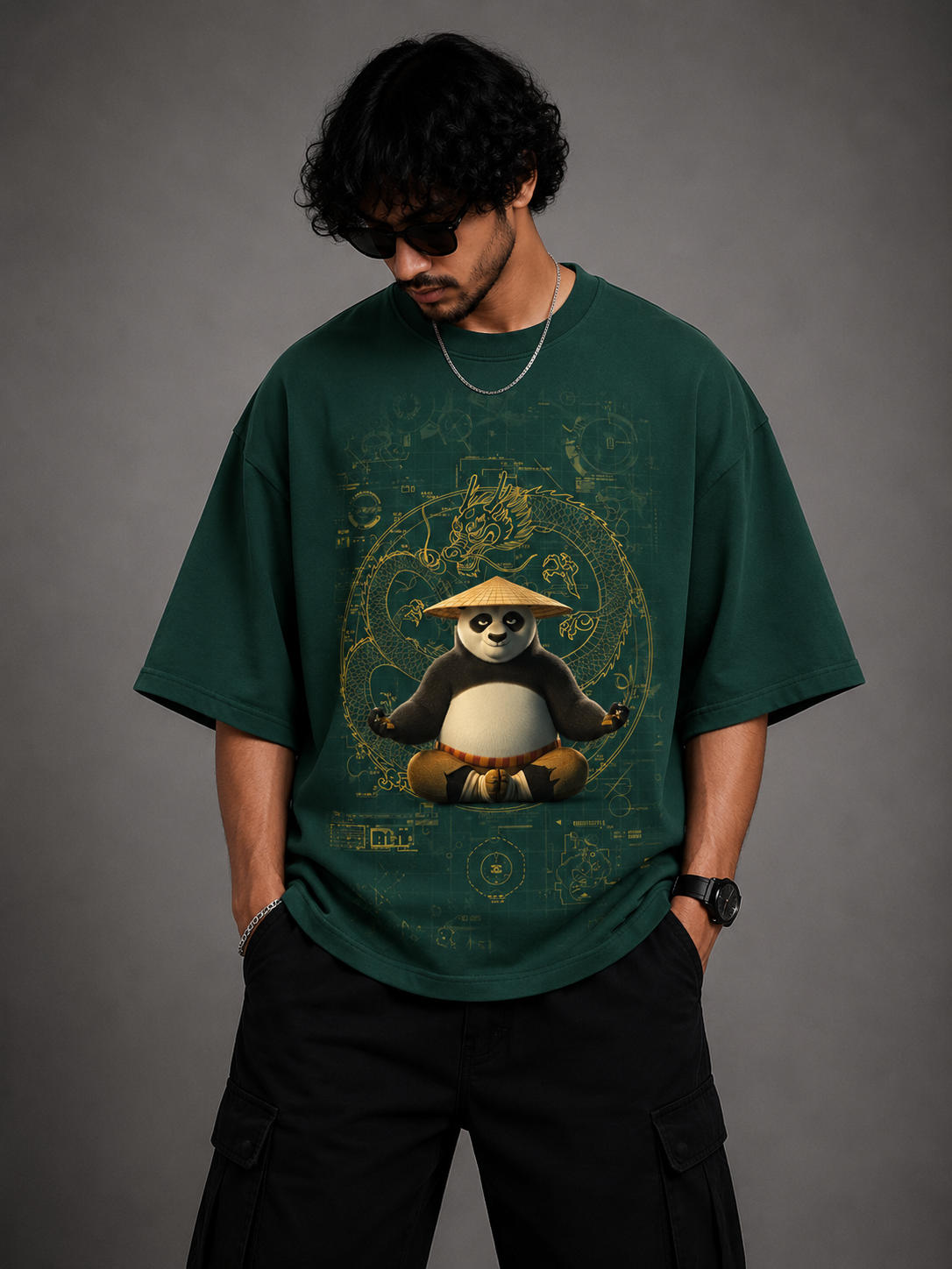 Kung Fu Panda Zen Oversized T-Shirt